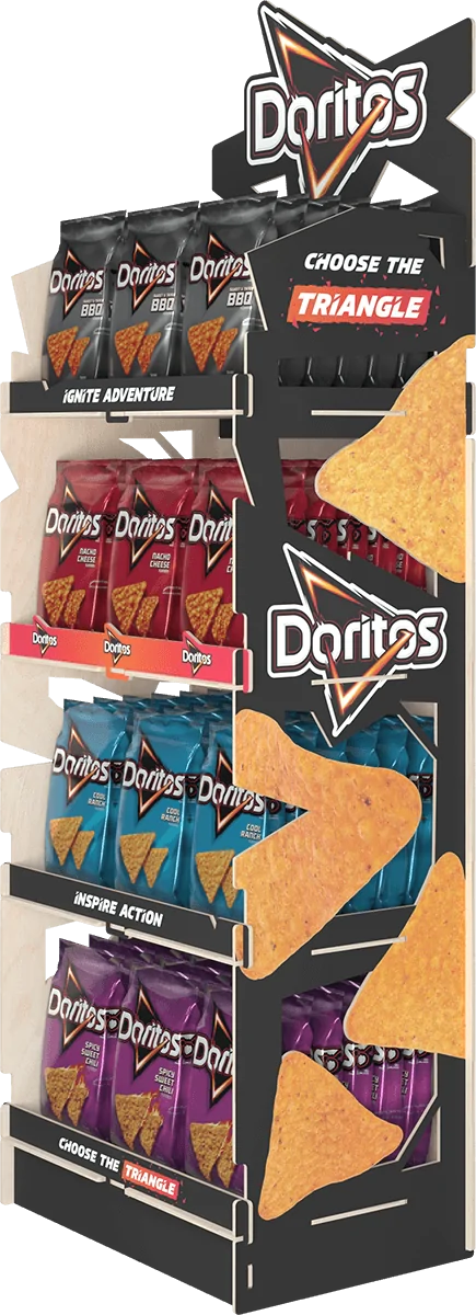 Doritos FSDU floor standing display van Edere