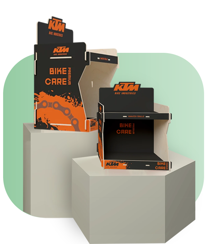 One For All FSDU display met maatwerk productpresentatie